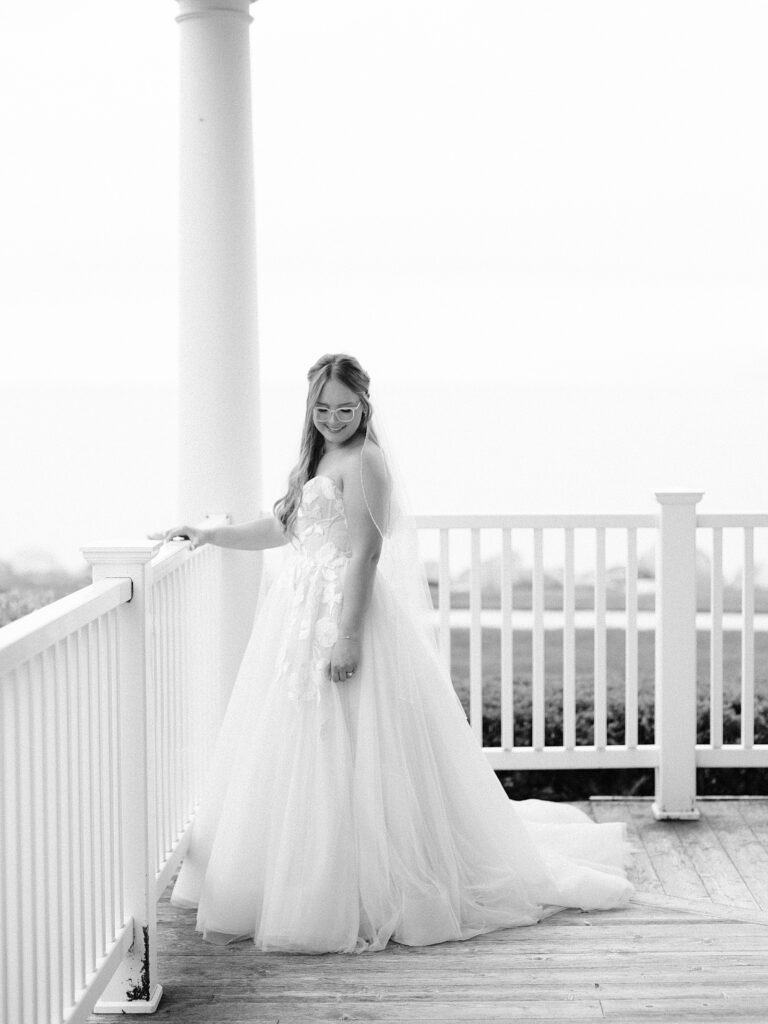 Bride getting ready at the Inn at Bay Harbor