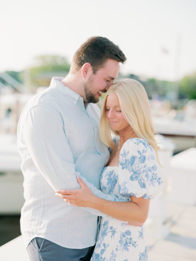 Saugatuck engagement session at Sergeant Marina 