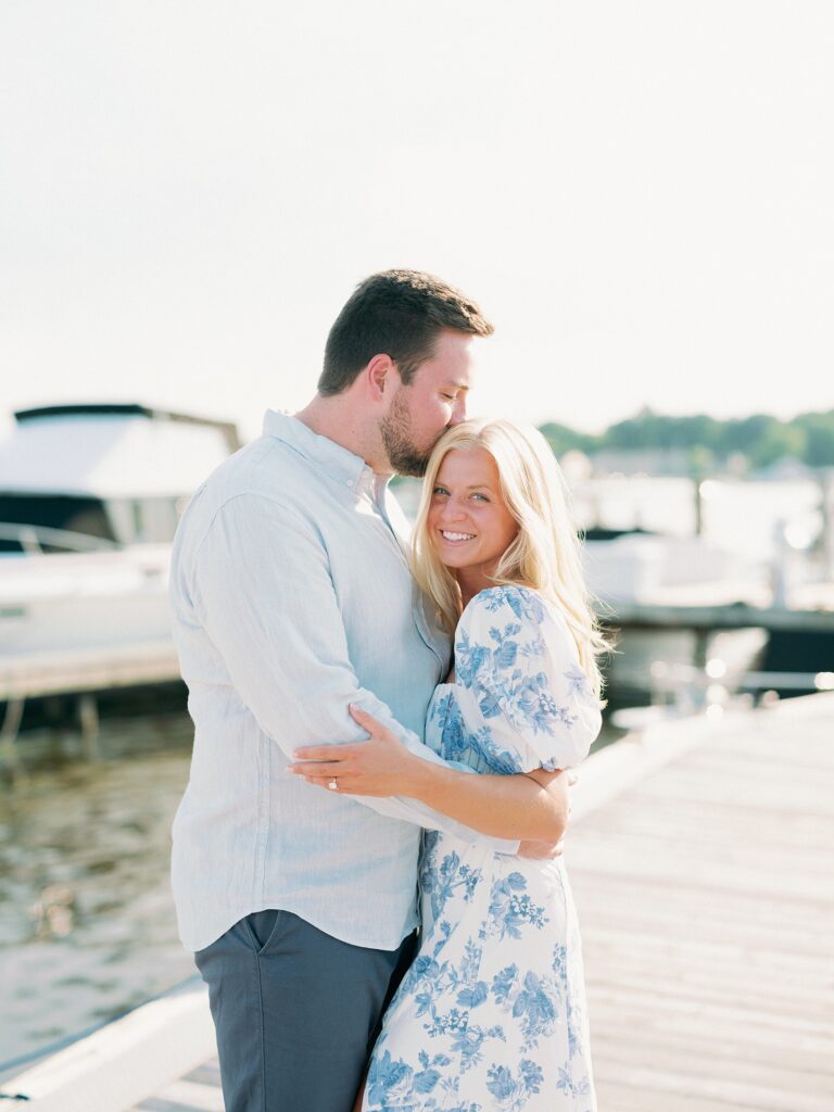 Saugatuck engagement session at Sergeant Marina 
