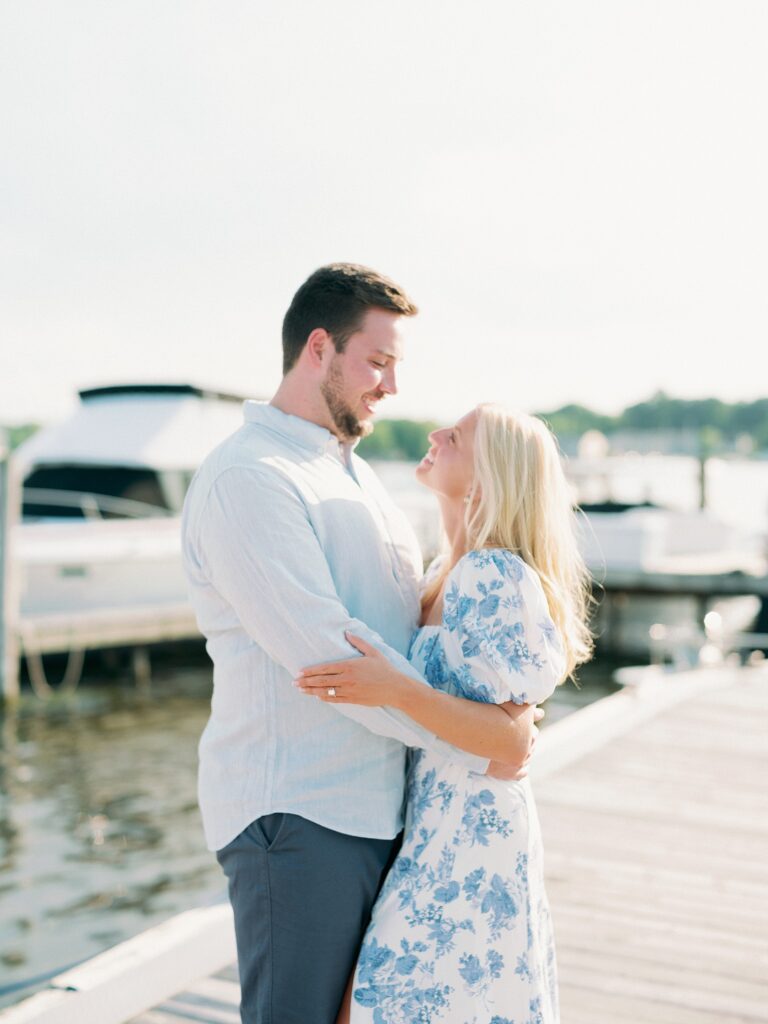 Saugatuck engagement session at Sergeant Marina 