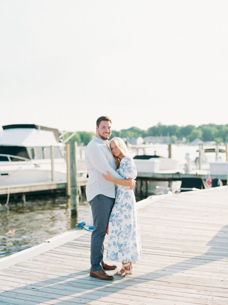 Saugatuck engagement session at Sergeant Marina 